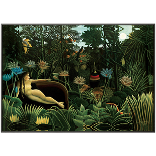 不够艺术 亨利.卢梭 装饰画客厅玄关过道挂画样板间工作室壁画