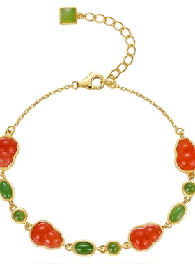 JAY南红玛瑙手链和田玉葫芦手链