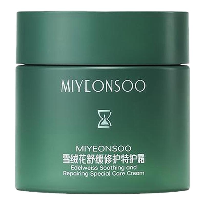 蜜颜秀雪绒花特护霜补水保湿敏感肌温和面霜舒缓屏障泛红修护霜