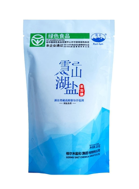 昆仑青海雪山湖盐食用盐无碘藏青盐零添加抗结剂家用不加碘青藏盐