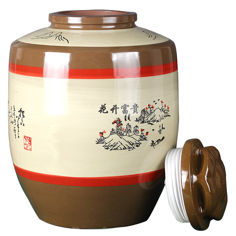 陶瓷酒缸金百汇加厚窖藏