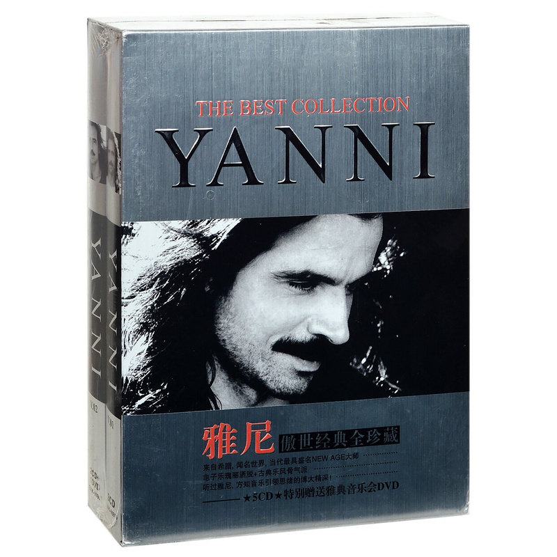 Yanni雅尼 傲世经典全珍藏5CD+雅典卫城音乐会DVD新世纪音乐碟片