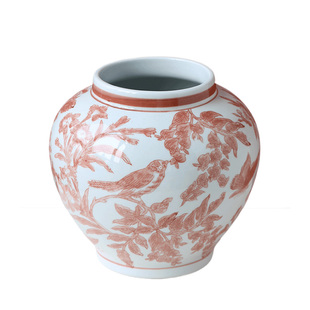 碧落繁花新中式仿古青花瓷花瓶摆件客厅插花陶瓷餐桌氛围感装饰品