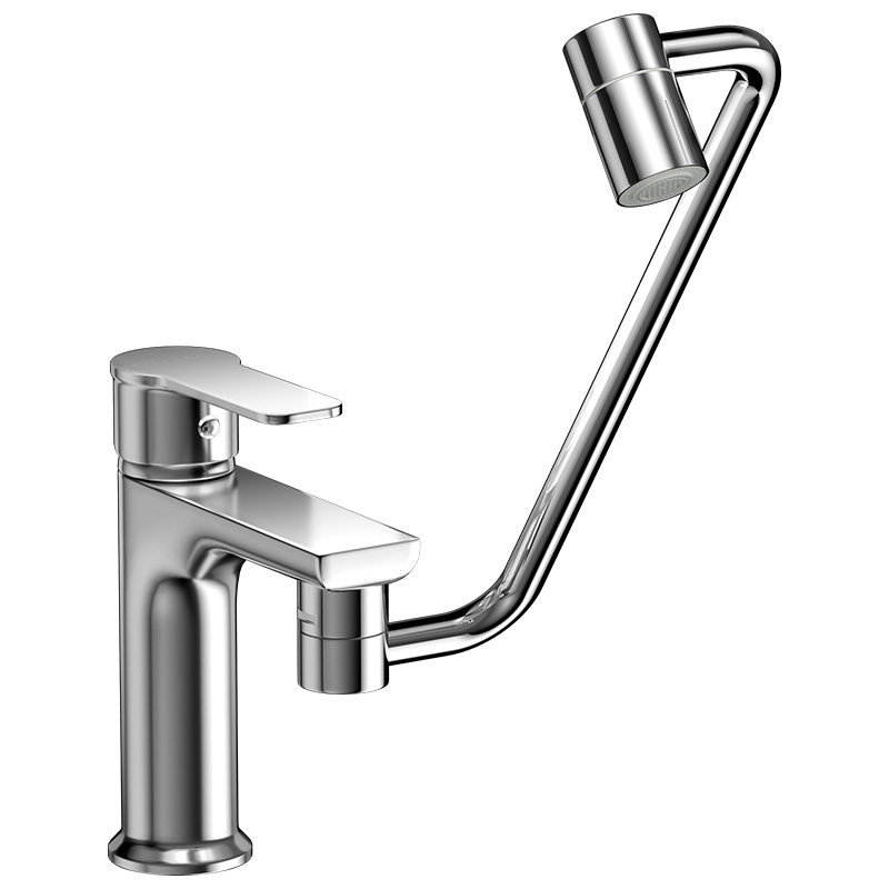 洗脸面盆水龙头延伸器加长机械臂万向旋转外接洗头花洒防溅神器