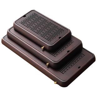 茶盘储水式小型家用蓄水干泡茶台大号竹制轻奢现代新中式茶托盘