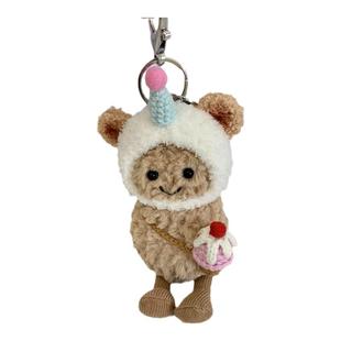 适jellycat花生11cm衣服趣味花生挂件娃衣企鹅挂饰帽子围巾着替