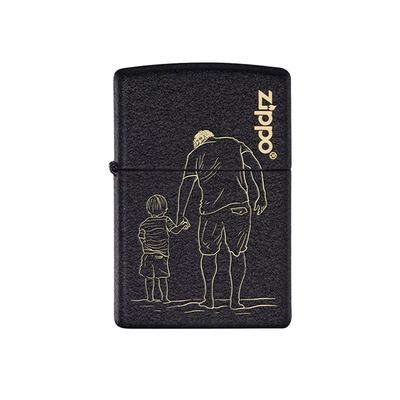 Zippo防风煤油打火机官方正品父爱无言如山礼物送父亲礼盒套装