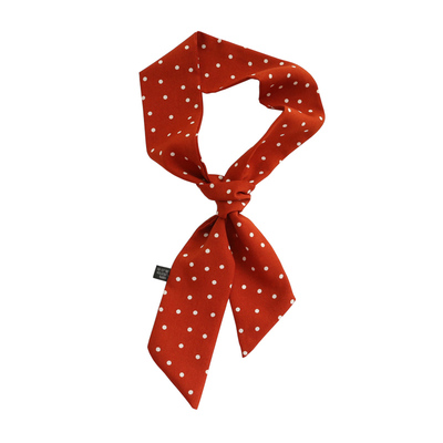 韩版长条缠绑包包头巾波点小丝带