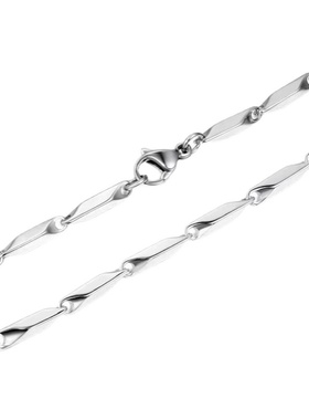 钛钢菱形朋克街头ins冷淡风项链