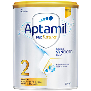 爱他美白金澳洲版全新升级加量DHA叶黄素配方奶粉2段900g6-12月