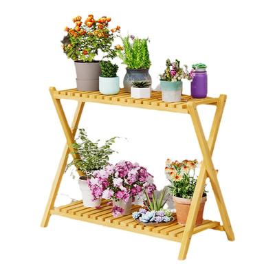 两层阳台花架子实木双层