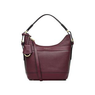 Radley英国奢品红棕色牛皮单肩斜挎包复古气质通勤约会礼物女23SS