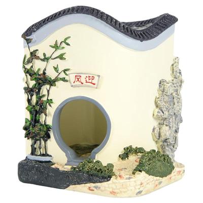 中式微缩建筑模型桌面摆件笔筒