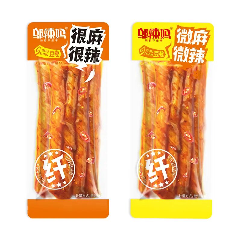 【邬辣妈经典】麻辣豆卷优质黄豆制作网红深夜追剧游戏解馋零食