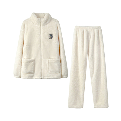 睡衣女可外穿秋冬款冬季法兰绒加厚加绒珊瑚绒毛绒家居服冬天保暖