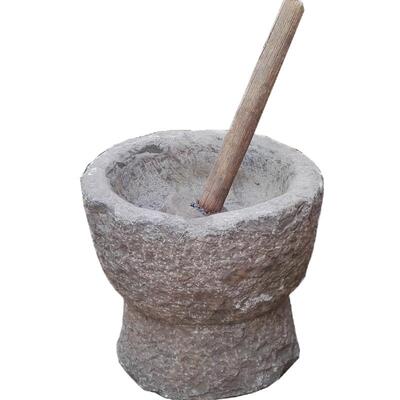 天然青石老式石臼坚固耐用