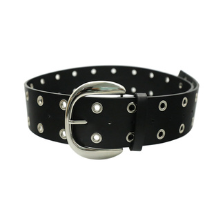 设计感铆钉朋克风黑色宽版腰带女小众配裙子牛仔裤带显瘦腰封配饰