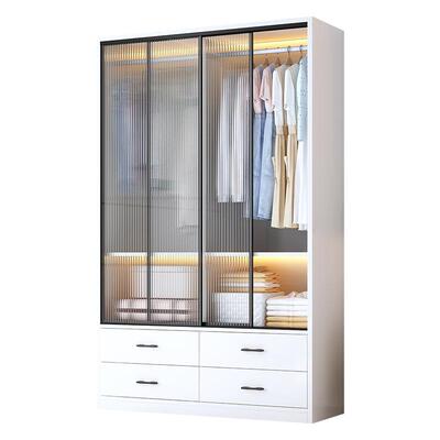 金斗满仓轻奢家用简易推拉门衣柜