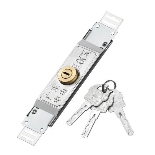 卷帘门锁卷闸门锁中间开十字铜芯通用型锁芯商铺车库防盗门锁配件