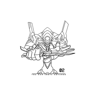 TLP镂空车贴 EVA二号机惣流明日香真心为你日漫动漫二次元贴纸