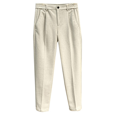 毛呢小西裤商务休闲九分休闲裤