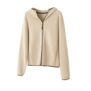 抵过一件小羽绒服!还不臃肿!奥粒绒外套女加厚保暖连帽卫衣显瘦