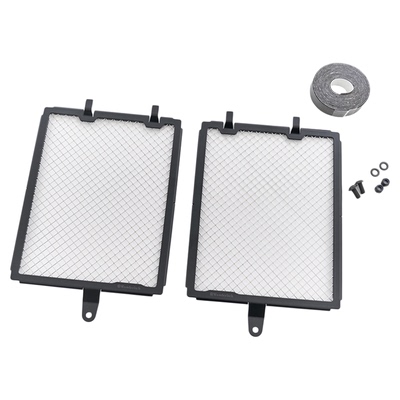 宝马摩托车水箱保护网无损安装