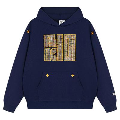 国潮牌绣花宽松款卫衣连帽情侣款