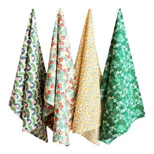 小清新印花餐布西餐餐垫棉布布艺厨房餐厅餐巾茶巾ins风家居桌布