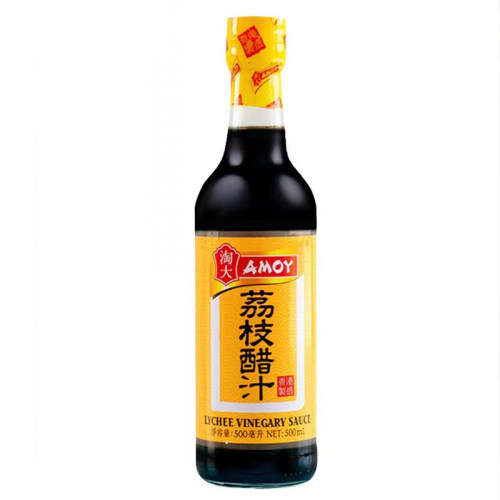 淘大香港进口荔枝醋汁500ml 零添加防腐剂厨房汁饺子醋蘸酱调味料