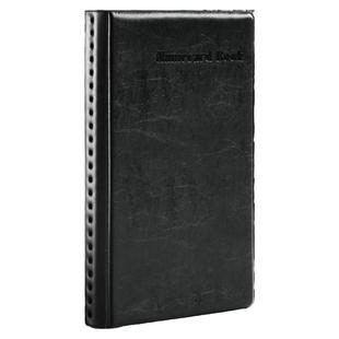 得力名片册卡包收集册男士商务高端名片夹多卡位名片收纳册桌面立式高档大容量皮质女士精致商务夹信用会员卡