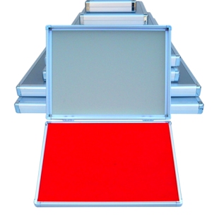 特大号印台铝合金超大印泥油加大方型印章双手掌印脚印台红紫橙多