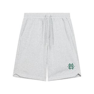 美特斯邦威短裤男2026夏季新款潮流宽松撞色印花拼接休闲五分裤子