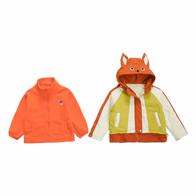 商场品质女童加厚狐尼克冲锋衣