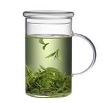 带把玻璃杯家用耐热泡茶杯水杯大容量扎啤杯果汁杯啤酒杯牛奶杯子