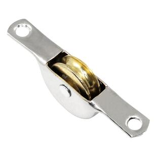 推拉移门滑轮不锈钢平轮铝合金门窗滑轮老式平移门脚轮凹轮鲍鱼轮