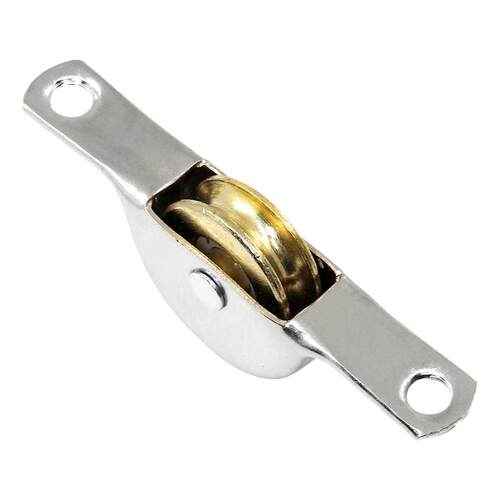 推拉移门滑轮不锈钢平轮铝合金门窗滑轮老式平移门脚轮凹轮鲍鱼轮