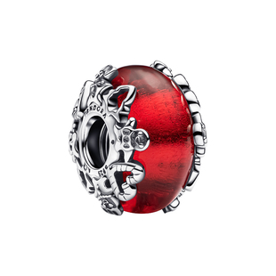 [新年礼物]Pandora潘多拉圣诞穆拉诺红色玻璃串饰可爱节日