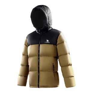 骆驼女装羽绒服2025秋冬新款加厚防寒保暖连帽面包服外套男女同款