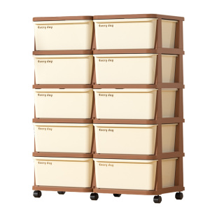 儿童玩具收纳箱大容量家用宝宝零食衣服收纳架置物架抽屉式收纳柜