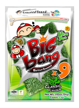 泰国进口老板仔海苔片54g超大片