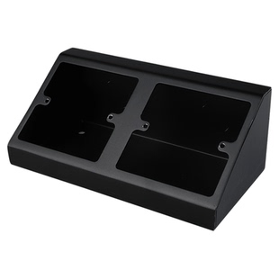 三角斜式台面86插座底盒实验室岛式插座盒明装台面插座86开关插座