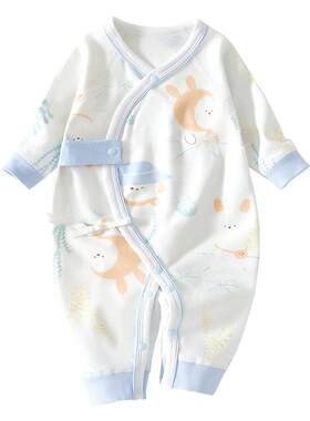 温巢新生婴儿儿衣服纯棉连体衣