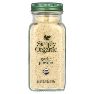 美国Simply Organic有机大蒜粉纯蒜盐天然无添加生酮烘焙健身调味