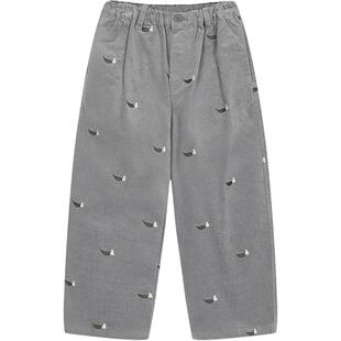 新款江南布衣童装裤子绒感直筒裤25冬男女童jnbybyjnby1P0E10980