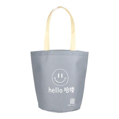 服装店无纺布圆底水桶包购物袋