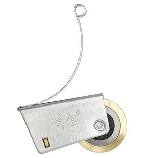 衣柜玻璃移门滑轮不锈钢铜轮浴室推拉门轮吊滑隔断门凸滚轮凹槽轮