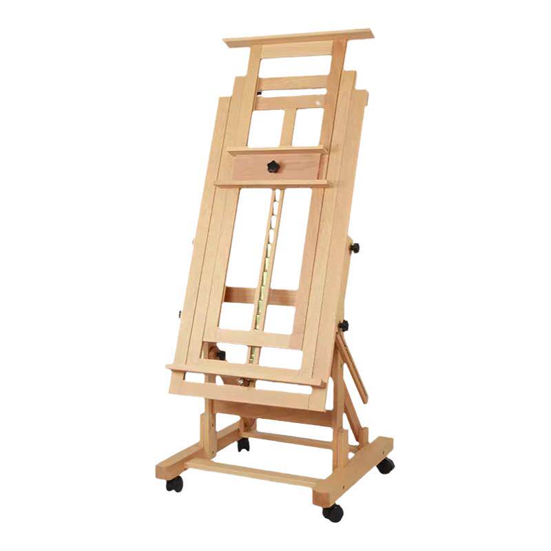 赛马特榉木制平立两用画架油画架国多功能大型落地升降专业老师平