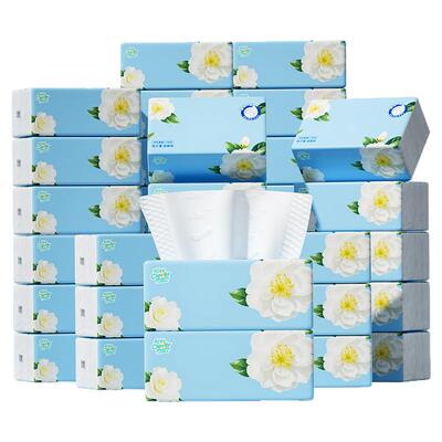 聪妈山茶花抽纸纸巾大包整箱批家用实惠婴儿卫生纸餐巾纸面巾纸zd
