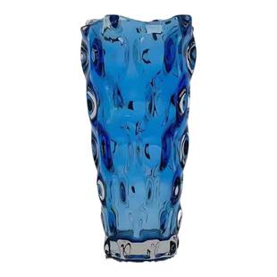 【店长推荐】加厚独立设计师款玻璃花瓶插花天空蓝水培摆件高级感